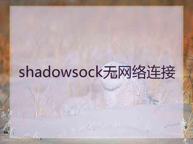 shadowsock无网络连接