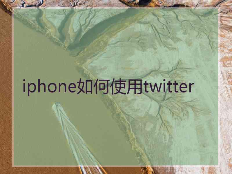 iphone如何使用twitter