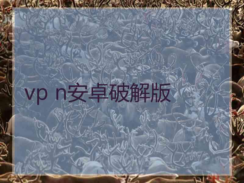 vp n安卓破解版