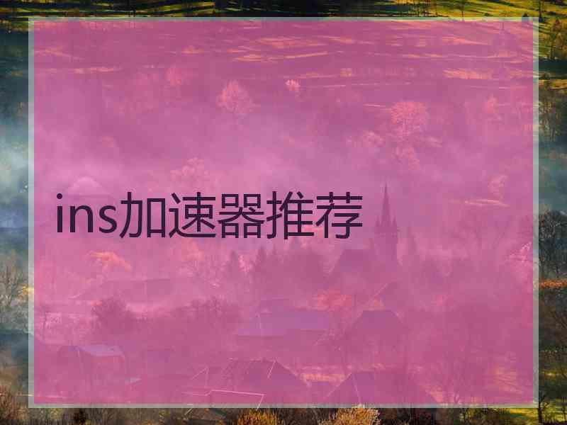 ins加速器推荐