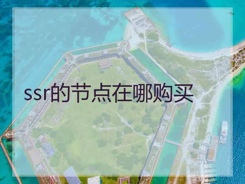 ssr的节点在哪购买