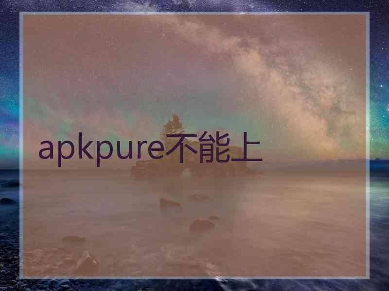 apkpure不能上