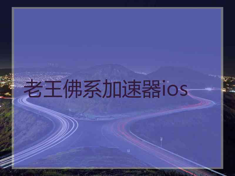 老王佛系加速器ios