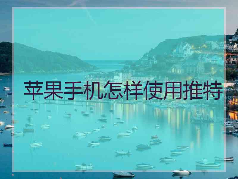 苹果手机怎样使用推特