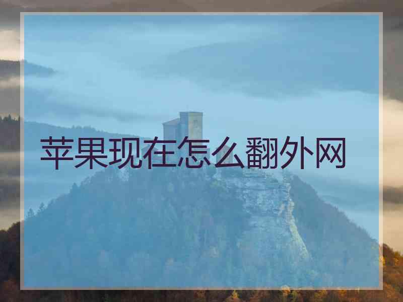 苹果现在怎么翻外网