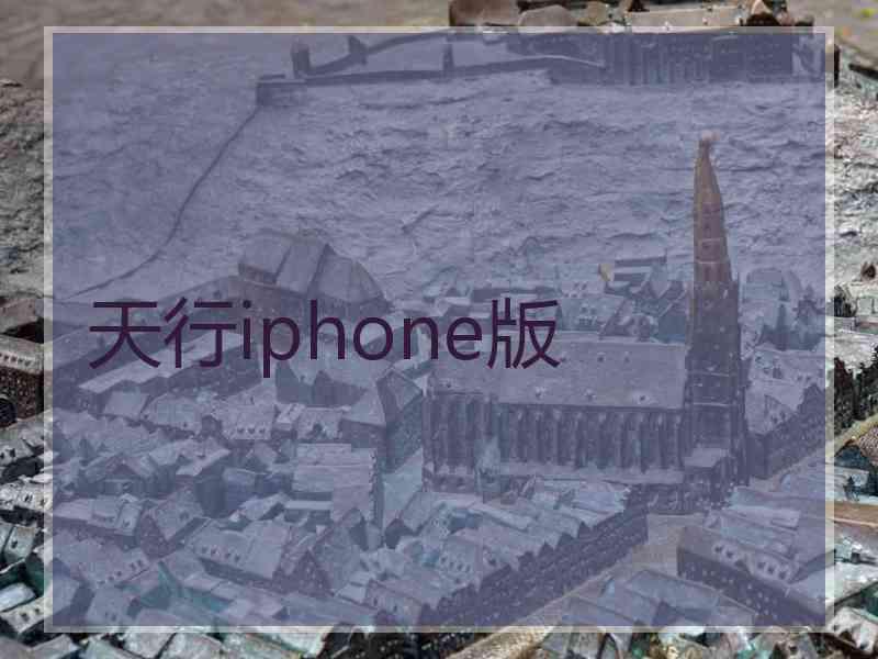天行iphone版
