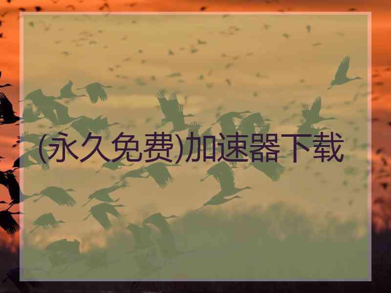 (永久免费)加速器下载