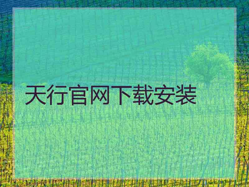 天行官网下载安装