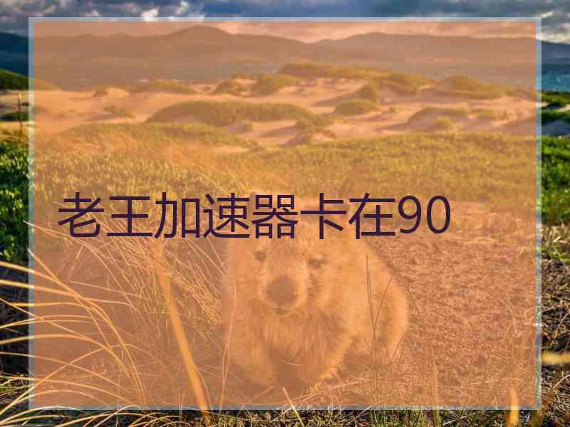 老王加速器卡在90
