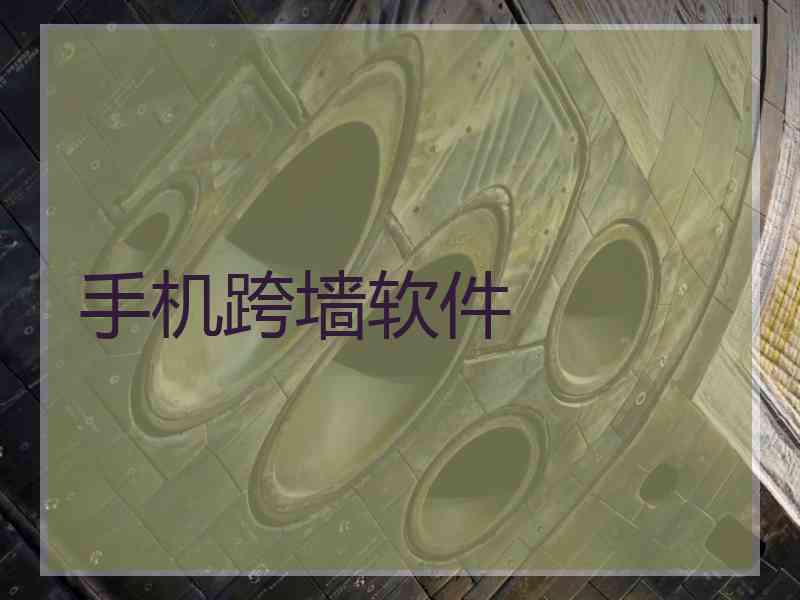 手机跨墙软件