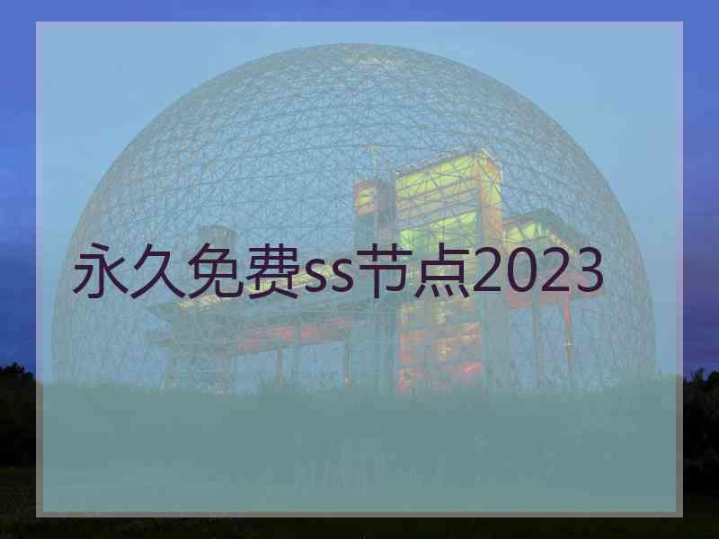 永久免费ss节点2023