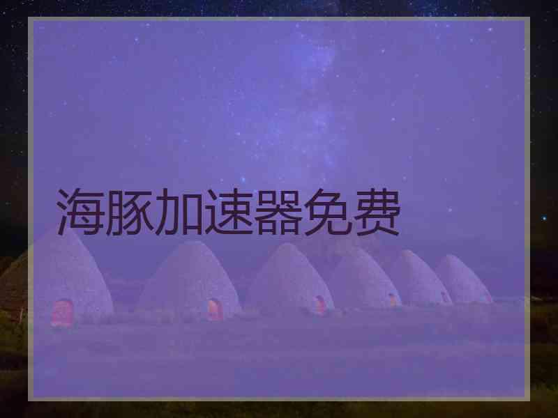 海豚加速器免费