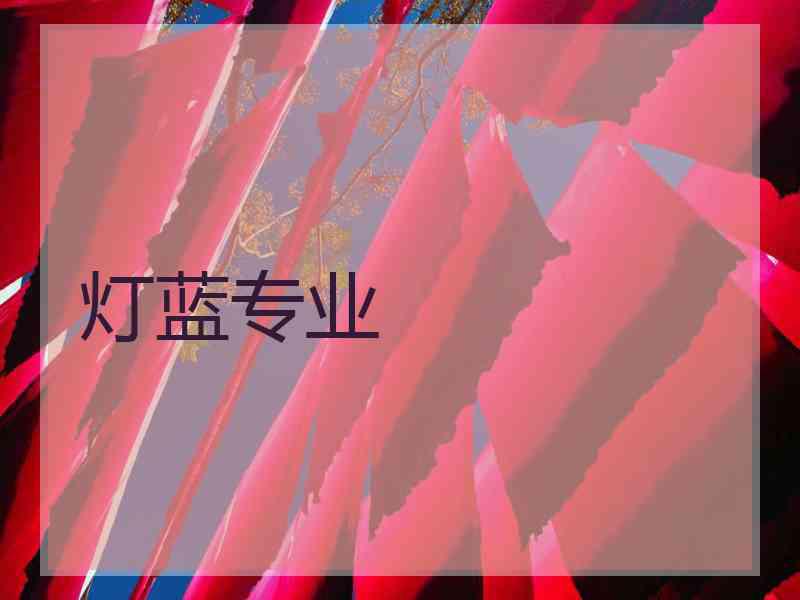 灯蓝专业