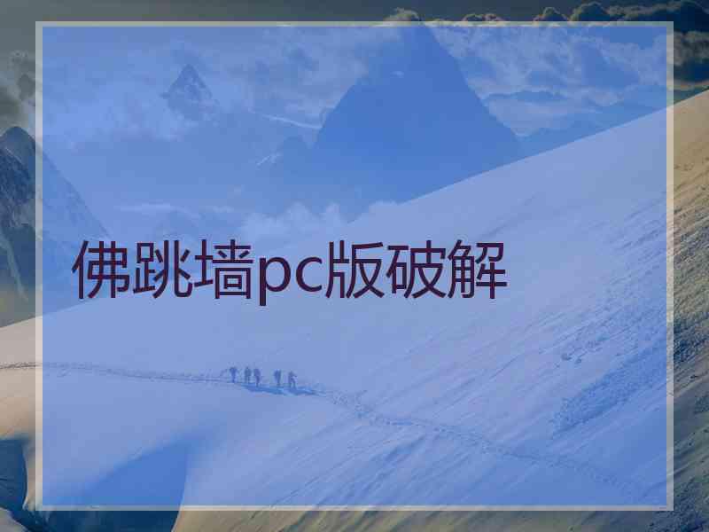 佛跳墙pc版破解