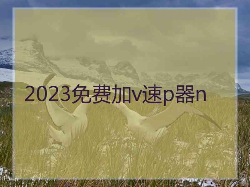 2023免费加v速p器n